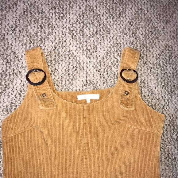 Mustard Colored Corduroy Romper - Picture 2 of 6